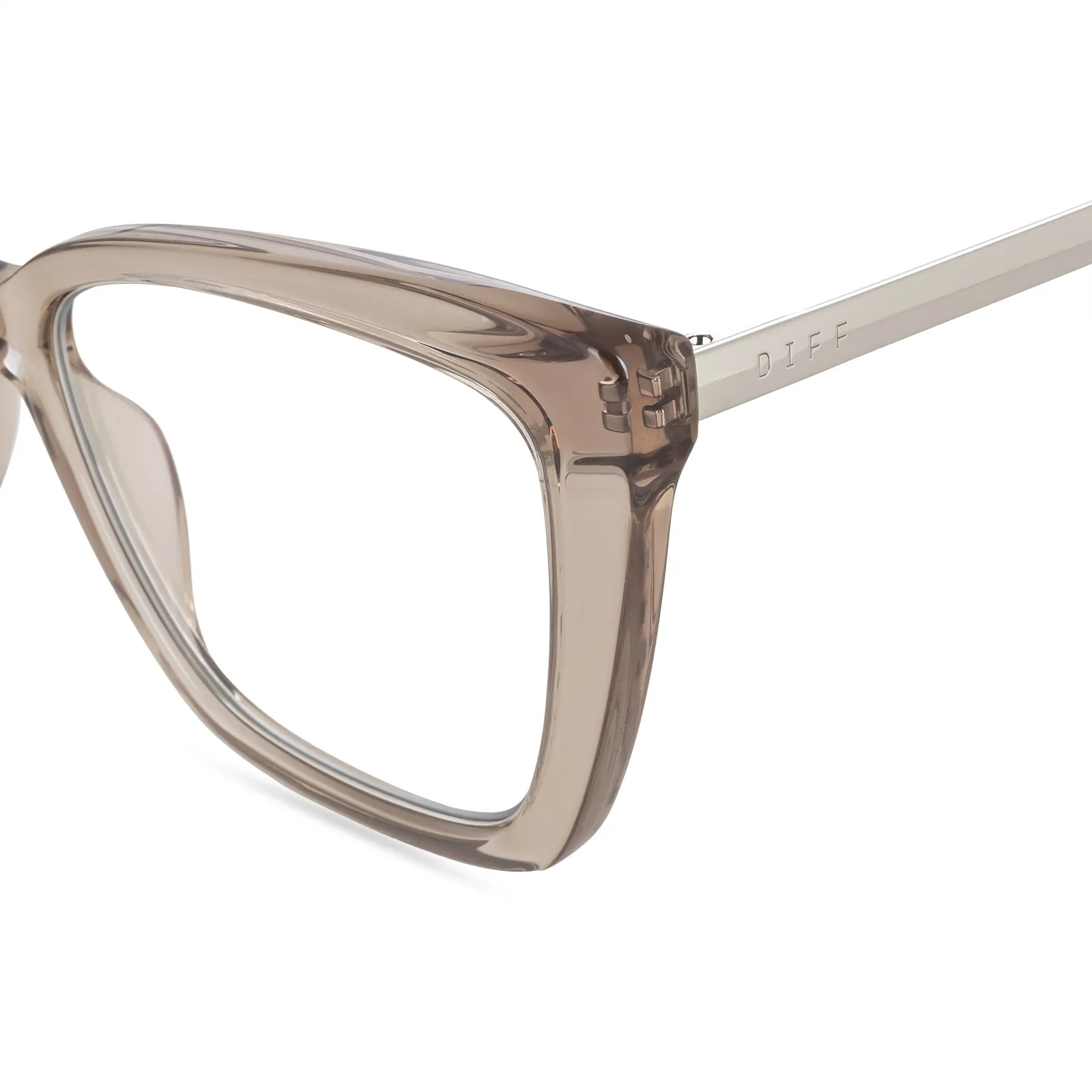 BECKY IV - VINTAGE CRYSTAL + BLUE LIGHT TECHNOLOGY GLASSES sold by Diff Eyewear product image thumbnail 4