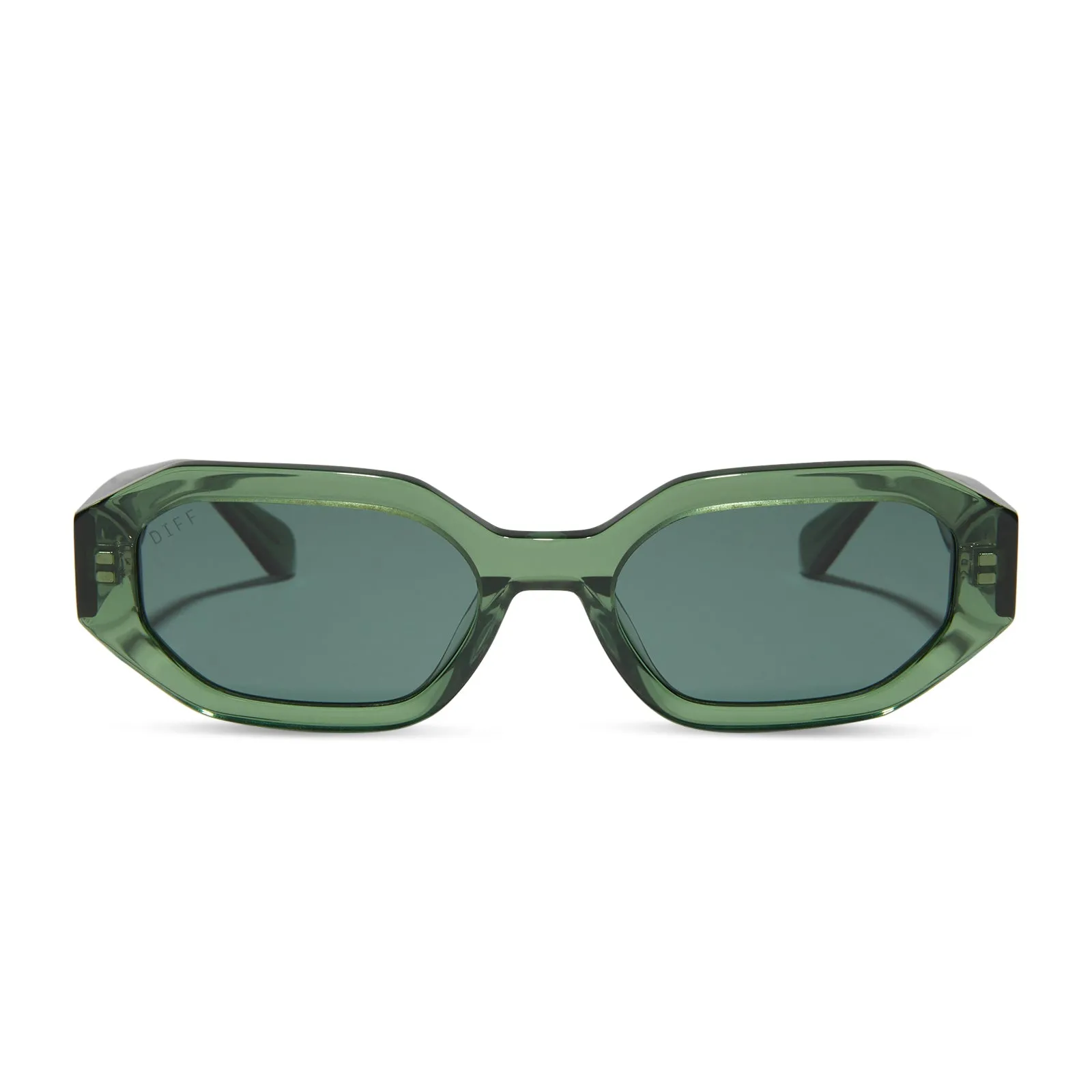 ALLEGRA - SAGE CRYSTAL + G15 + POLARIZED SUNGLASSES sold by Diff Eyewear