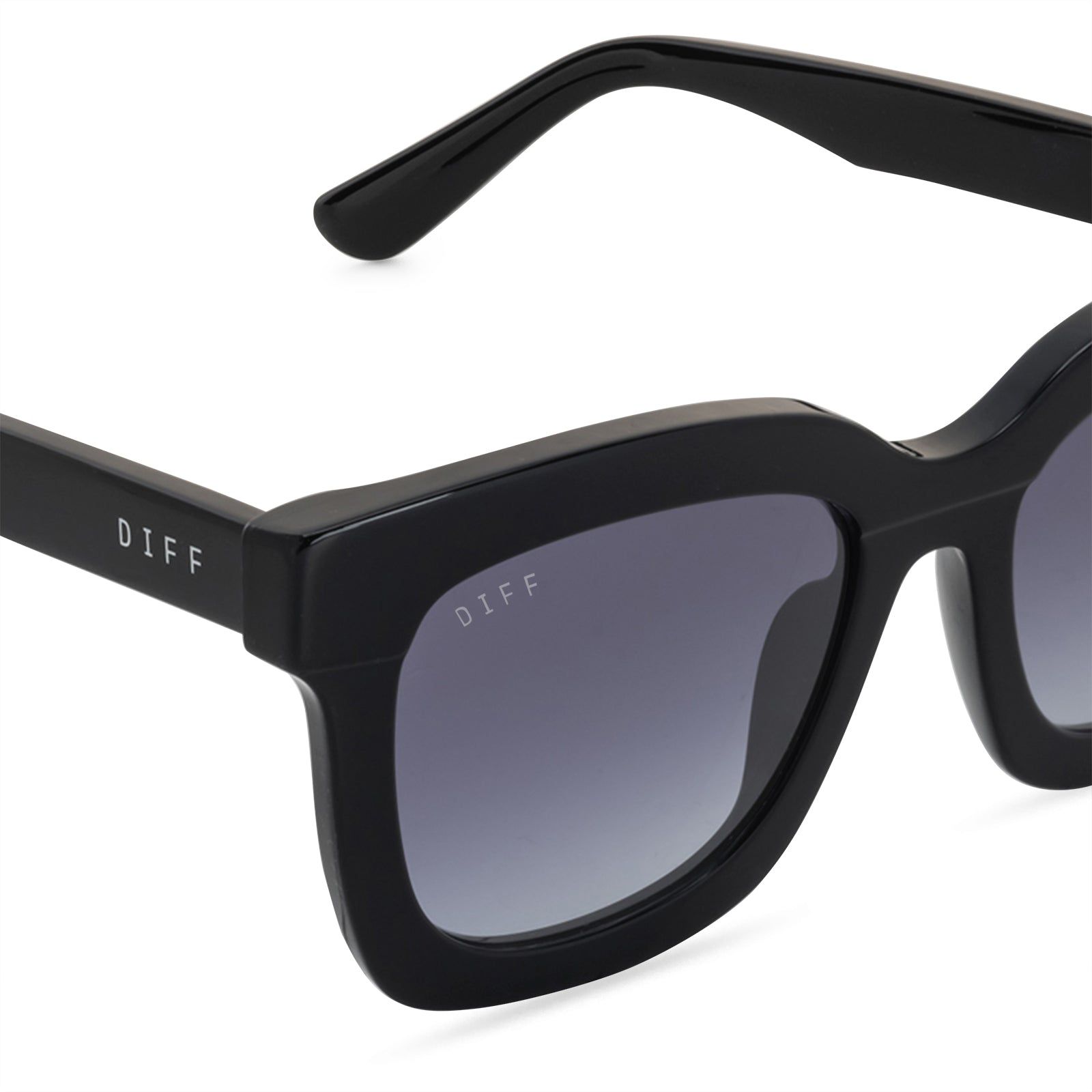 CARSON XS - BLACK + GREY GRADIENT SHARP SUNGLASSES sold by Diff Eyewear product image thumbnail 4