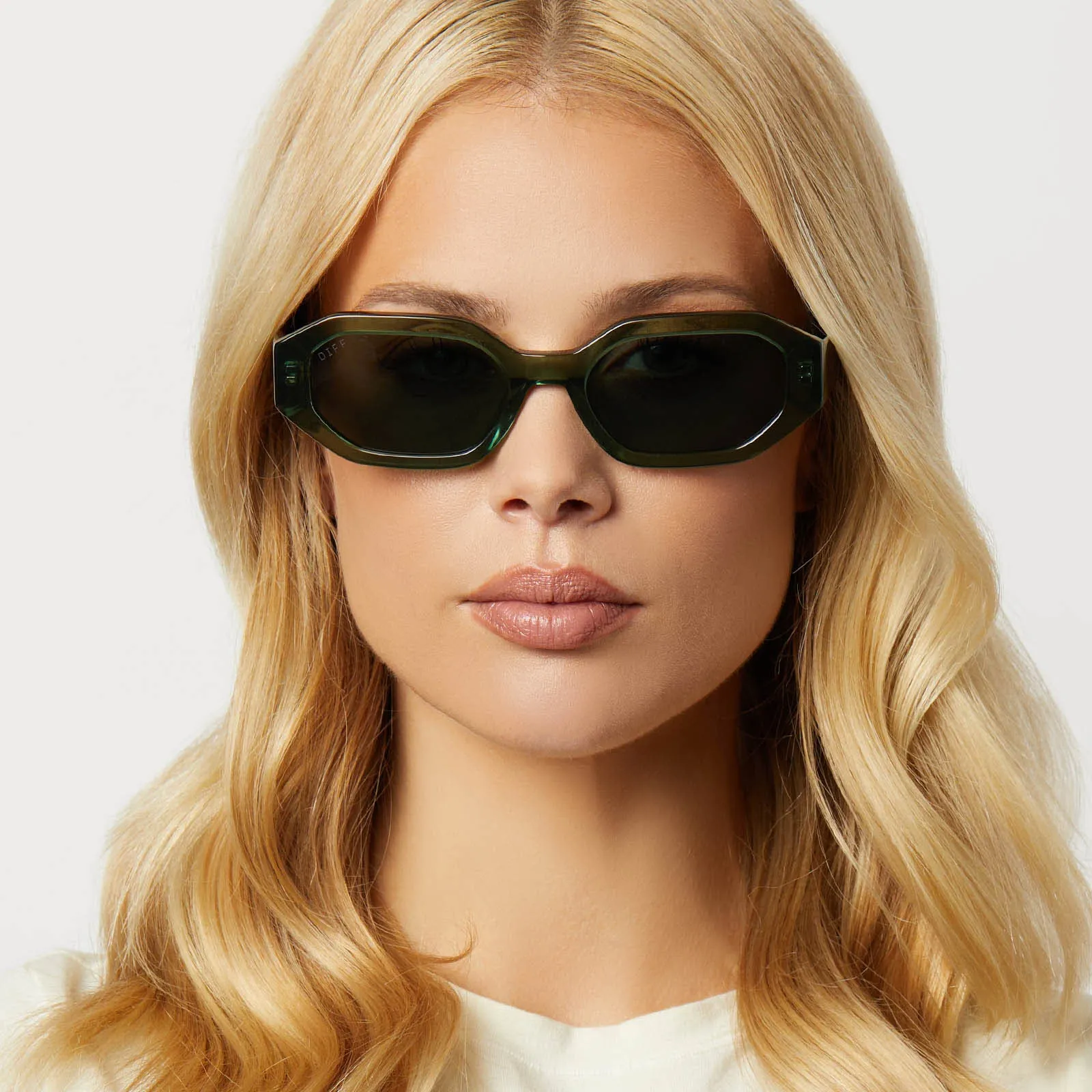 ALLEGRA - SAGE CRYSTAL + G15 + POLARIZED SUNGLASSES sold by Diff Eyewear product image thumbnail 5