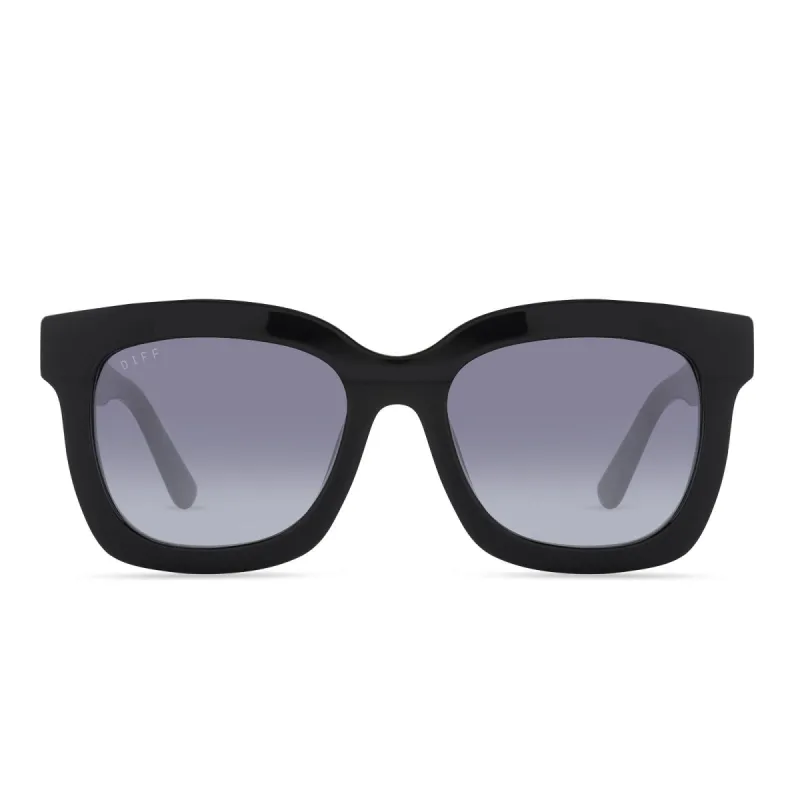 CARSON XS - BLACK + GREY GRADIENT SHARP SUNGLASSES sold by Diff Eyewear