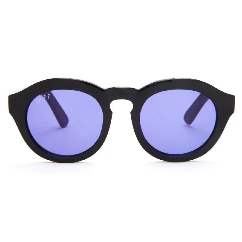 DIME - BLACK + PURPLE COLOR THERAPY + POLARIZED SUNGLASSES made by Diff Eyewear