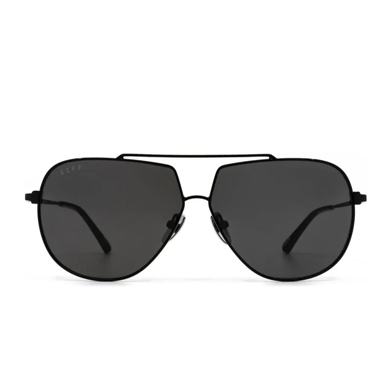 DENVER - BLACK + GREY POLARIZED SUNGLASSES sold by Diff Eyewear