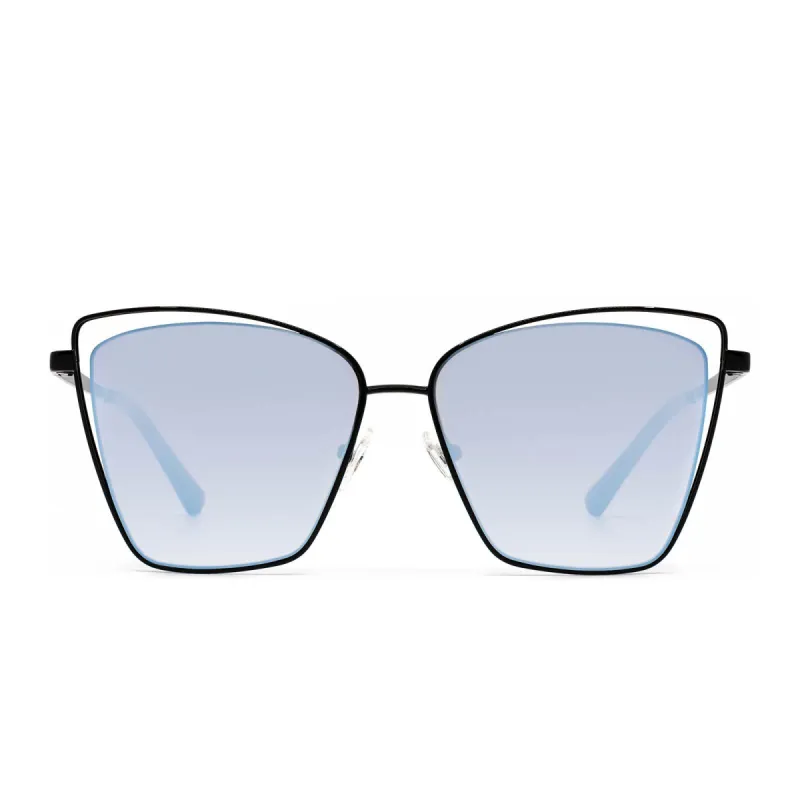 BECKY III - BLACK + BLUE GRADIENT FLASH SUNGLASSES sold by Diff Eyewear