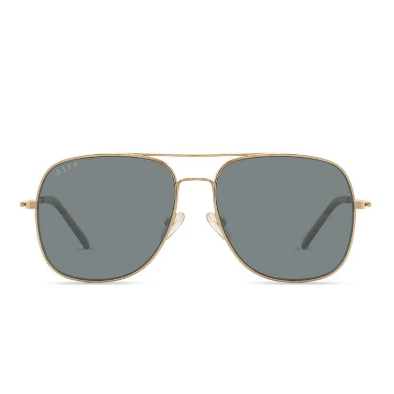 BROOKLYN - GOLD + G15 SUNGLASSES sold by Diff Eyewear