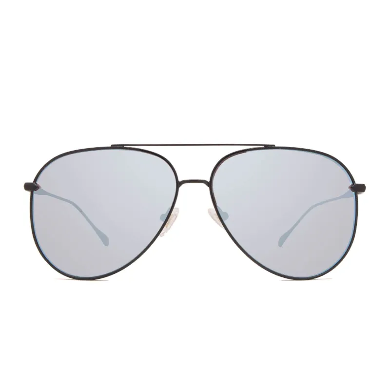 NALA - BLACK + BLUE FLASH POLARIZED SUNGLASSES sold by Diff Eyewear