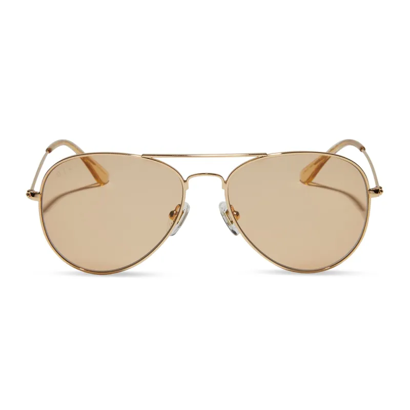 CRUZ - GOLD + HONEY CRYSTAL SUNGLASSES sold by Diff Eyewear