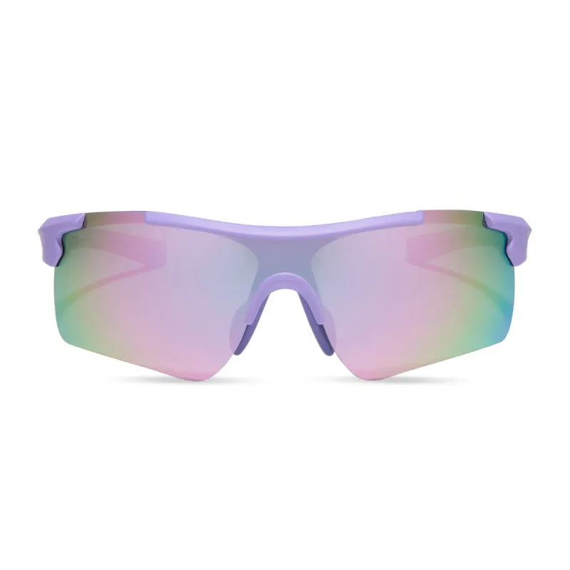 BLITZ - MATTE LAVENDER + LAVENDER MIRROR + POLARIZED SUNGLASSES sold by Diff Eyewear