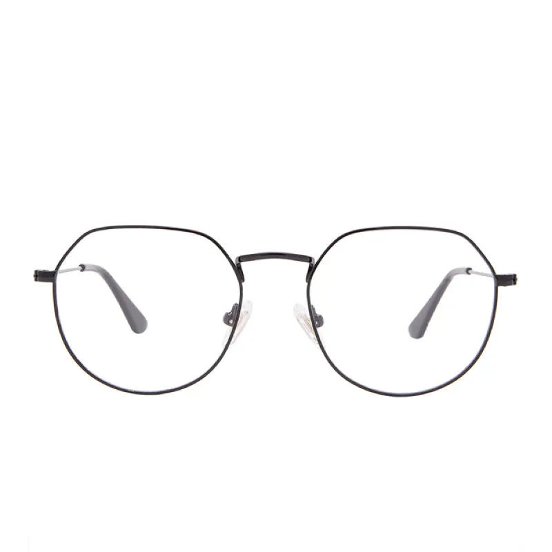 JAMES - BLACK + BLUE LIGHT TECHNOLOGY CLEAR GLASSES sold by Diff Eyewear
