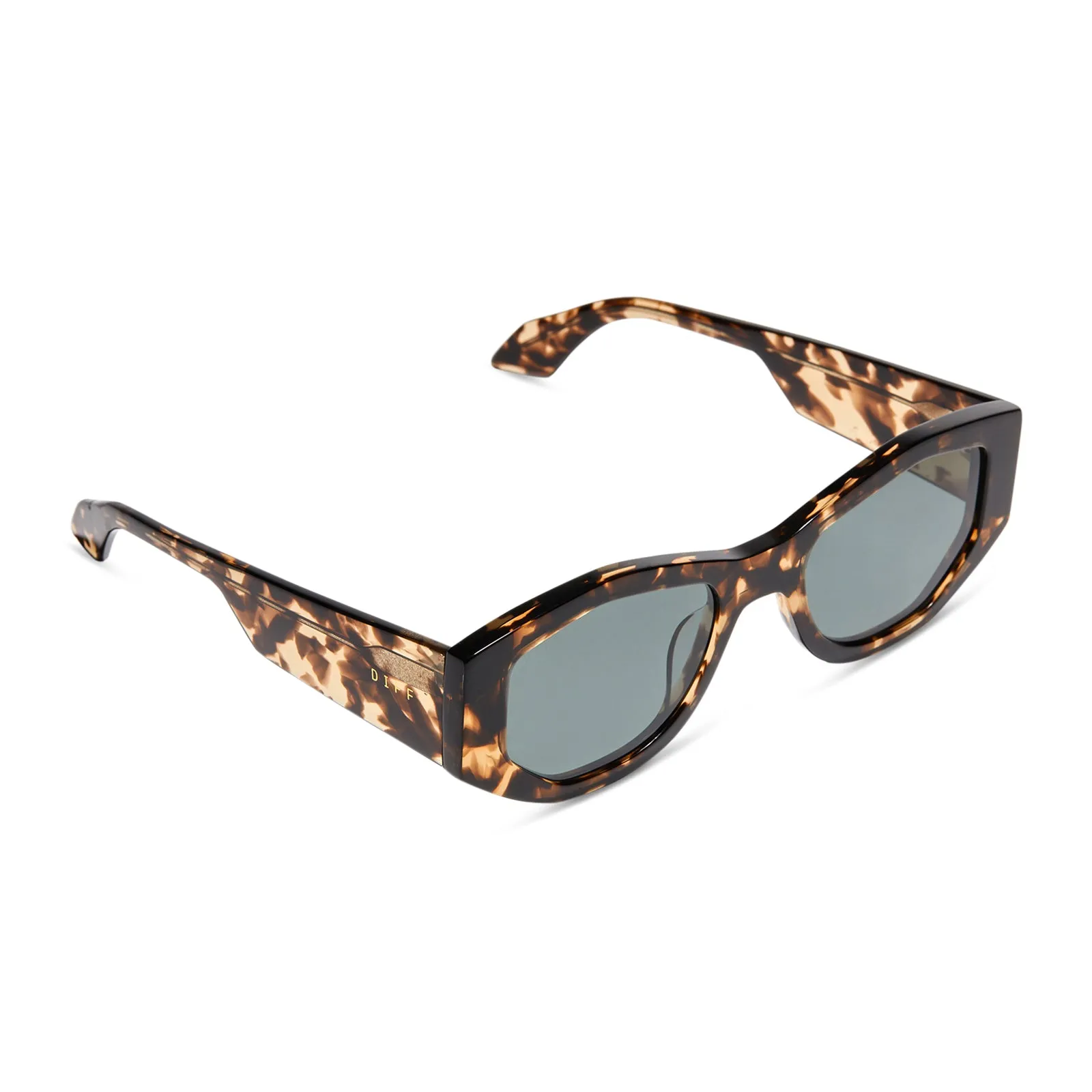 ZOE - ESPRESSO TORTOISE + GREY + POLARIZED SUNGLASSES sold by Diff Eyewear product image thumbnail 4
