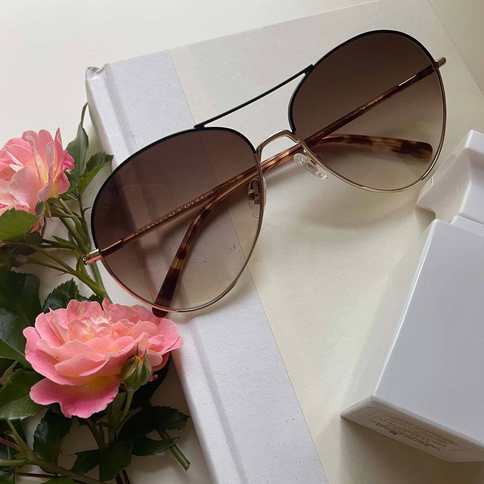 KNOX - GOLD + BROWN GRADIENT SUNGLASSES sold by Diff Eyewear product image thumbnail 6
