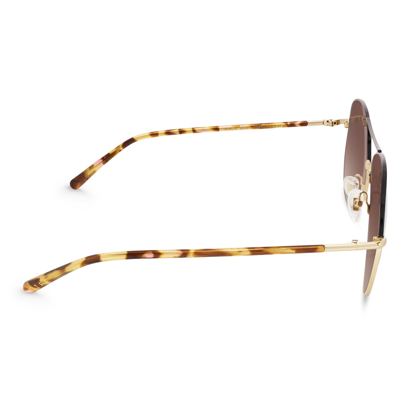 KNOX - GOLD + BROWN GRADIENT SUNGLASSES sold by Diff Eyewear product image thumbnail 4