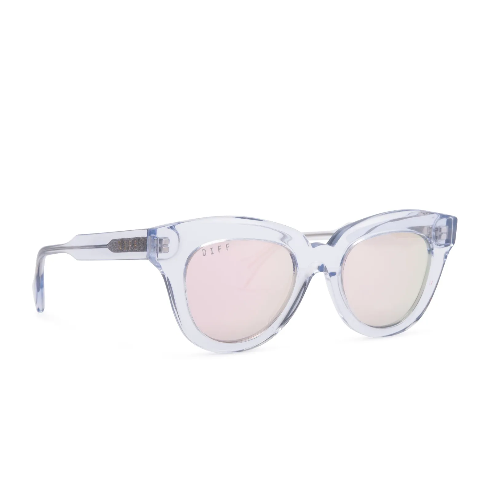 JAGGER - CLEAR CRYSTAL + GREY FLASH SUNGLASSES sold by Diff Eyewear product image thumbnail 2