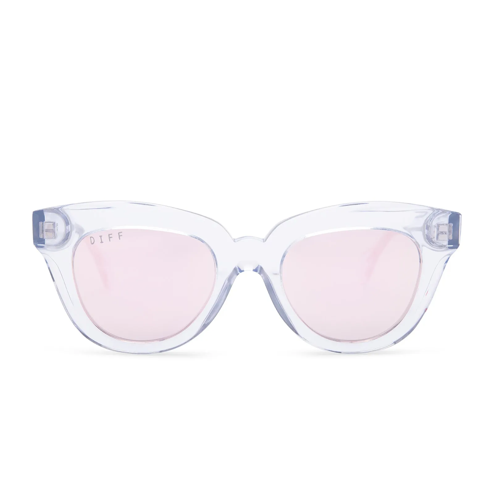 JAGGER - CLEAR CRYSTAL + GREY FLASH SUNGLASSES sold by Diff Eyewear