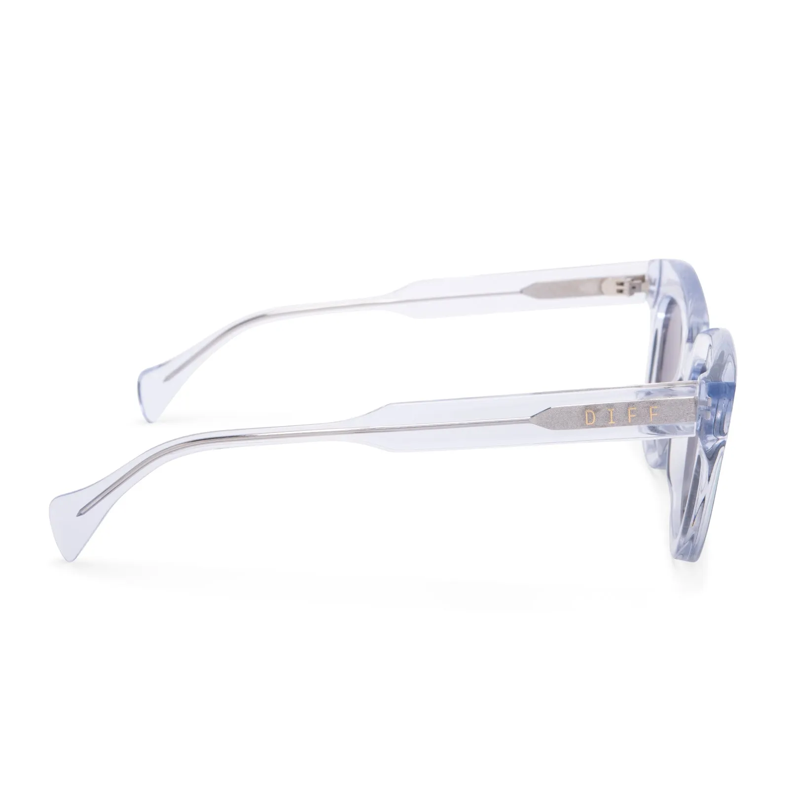 JAGGER - CLEAR CRYSTAL + GREY FLASH SUNGLASSES sold by Diff Eyewear product image thumbnail 3