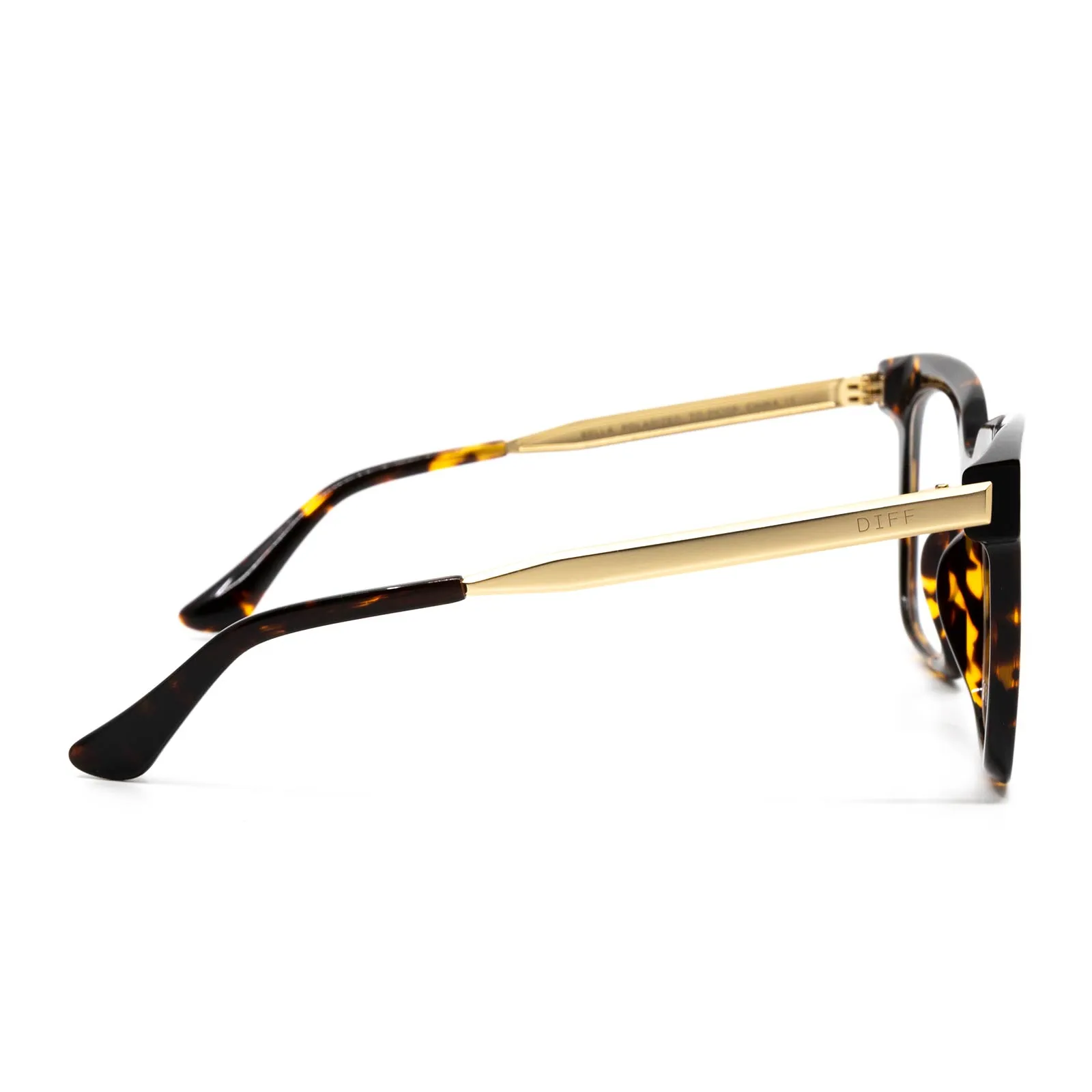 BELLA - AMBER TORTOISE + PRESCRIPTION GLASSES sold by Diff Eyewear product image thumbnail 3