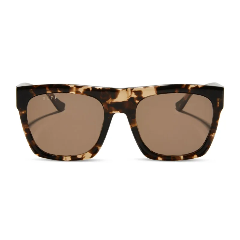 EASTON - ESPRESSO TORTOISE + BROWN SUNGLASSES sold by Diff Eyewear
