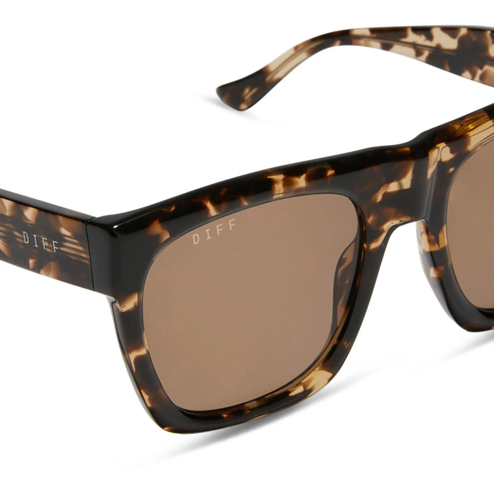 EASTON - ESPRESSO TORTOISE + BROWN SUNGLASSES sold by Diff Eyewear product image thumbnail 4