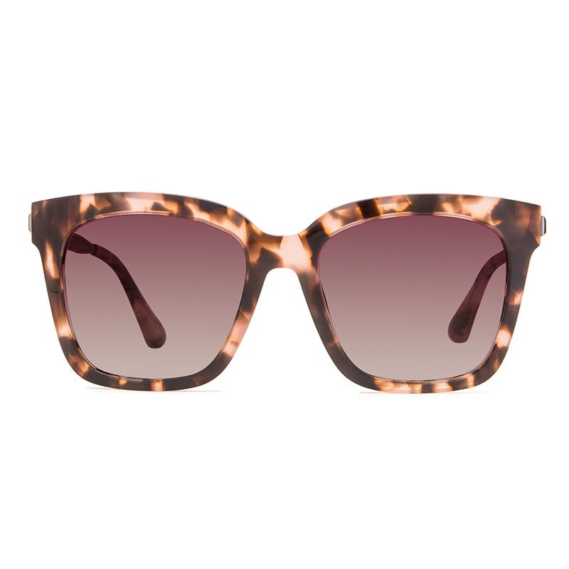 BELLA - HIMALAYAN TORTOISE + ROSE GRADIENT + POLARIZED SUNGLASSES sold by Diff Eyewear