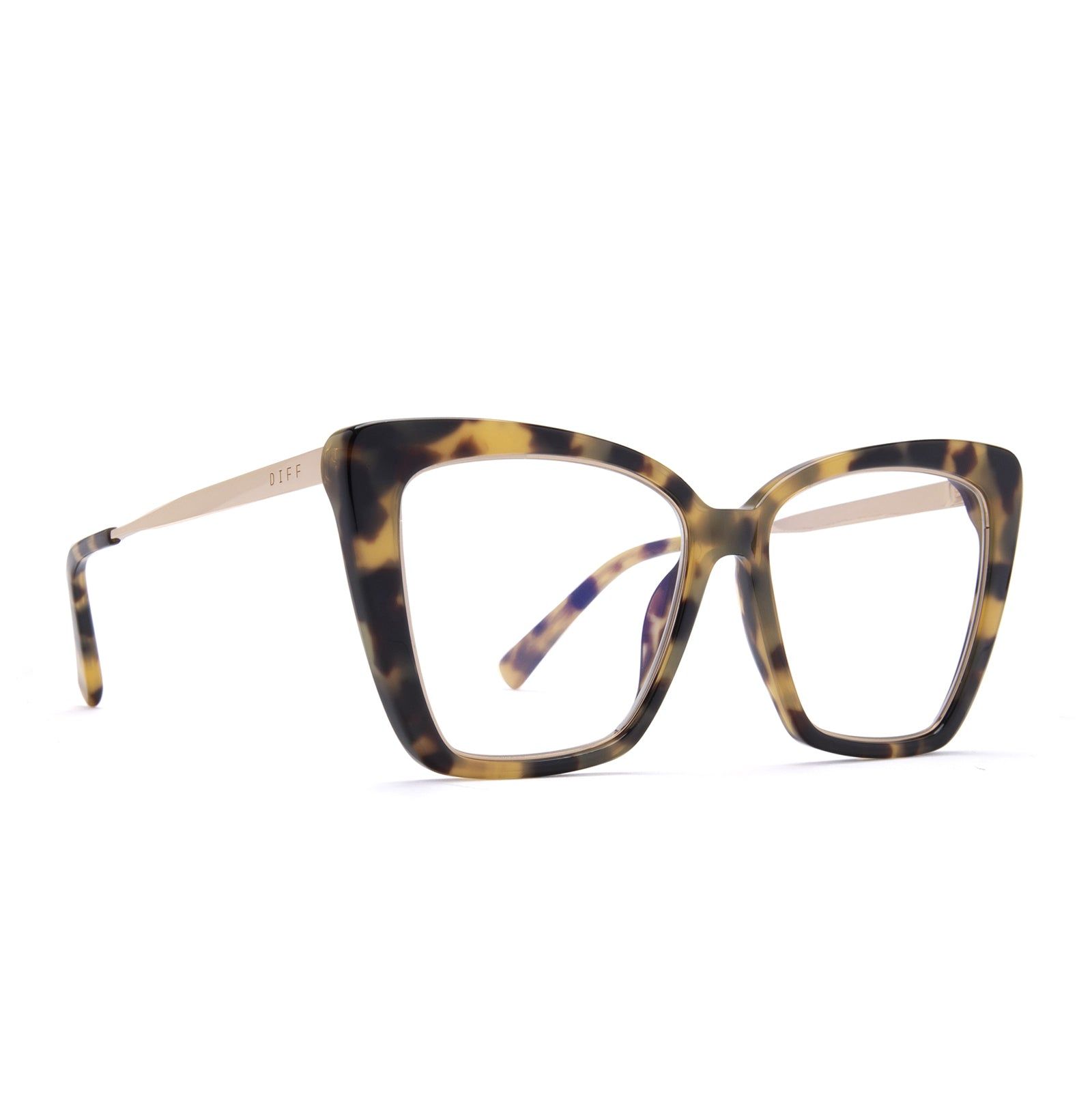 BECKY IV - HAZEL TORTOISE + BLUE LIGHT TECHNOLOGY GLASSES sold by Diff Eyewear product image thumbnail 2