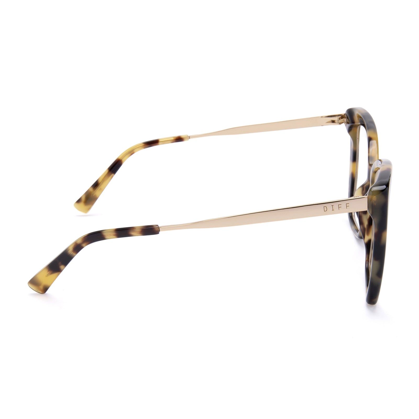 BECKY IV - HAZEL TORTOISE + BLUE LIGHT TECHNOLOGY GLASSES sold by Diff Eyewear product image thumbnail 4