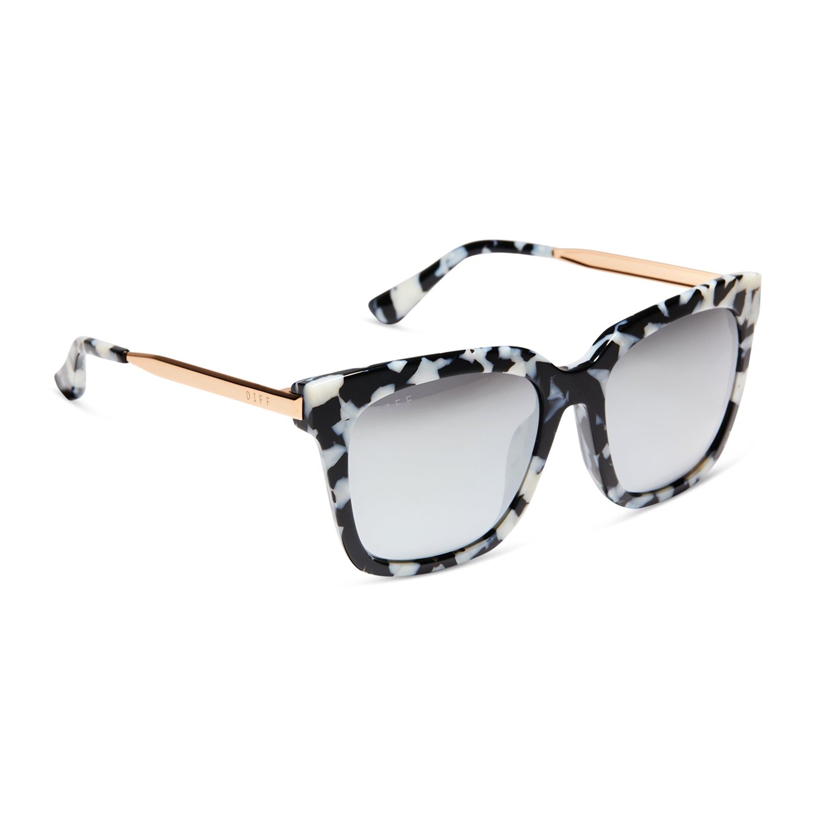 BELLA - RICH HIDE + GREY MIRROR POLARIZED SUNGLASSES sold by Diff Eyewear product image thumbnail 2