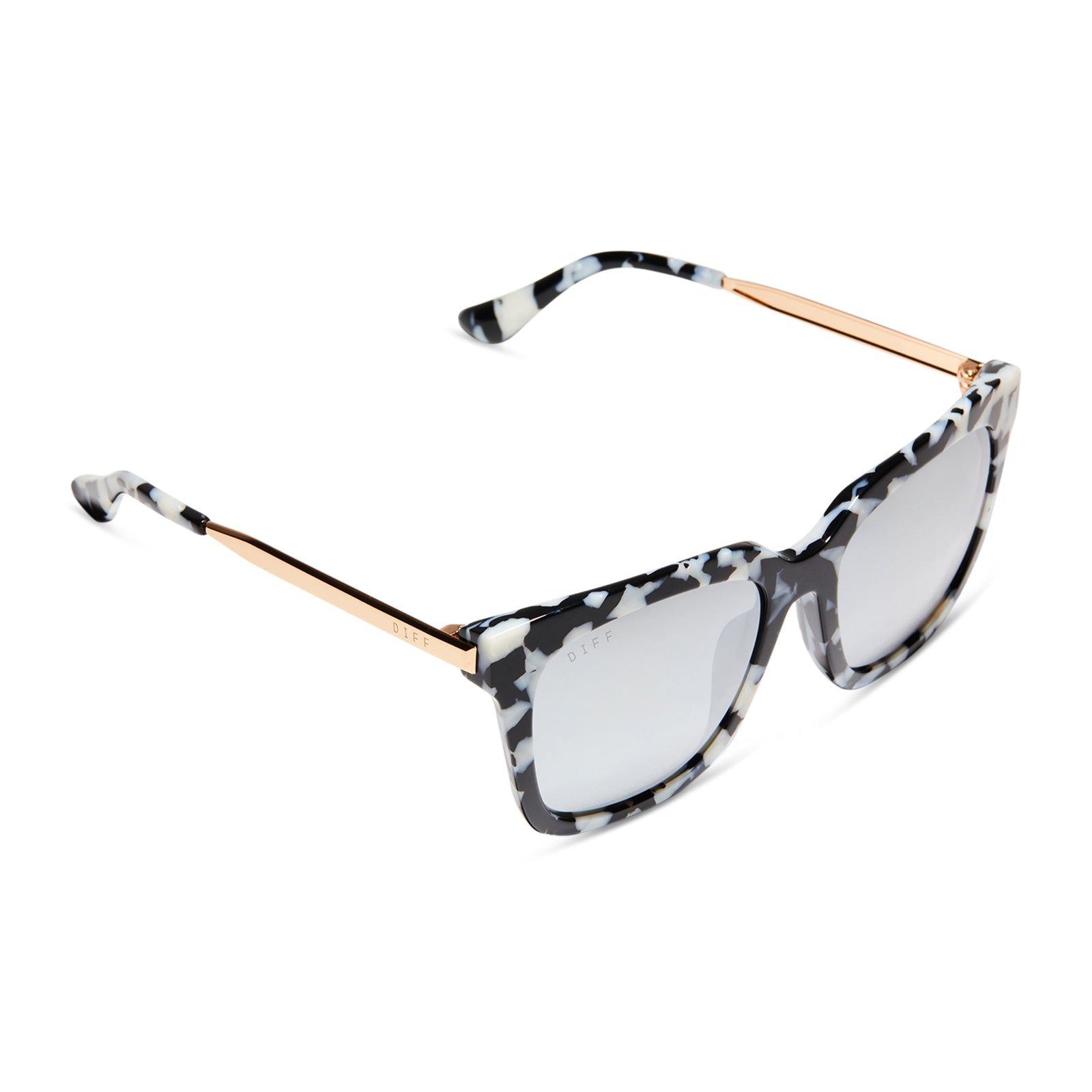 BELLA - RICH HIDE + GREY MIRROR POLARIZED SUNGLASSES sold by Diff Eyewear product image thumbnail 4