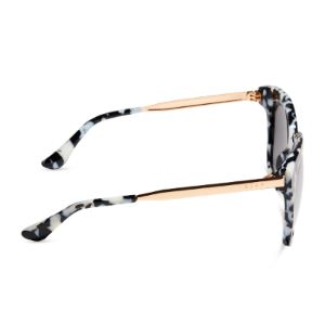 BELLA - RICH HIDE + GREY MIRROR POLARIZED SUNGLASSES sold by Diff Eyewear