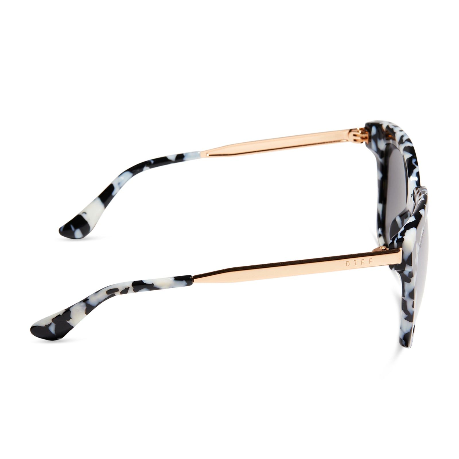 BELLA - RICH HIDE + GREY MIRROR POLARIZED SUNGLASSES sold by Diff Eyewear product image thumbnail 3