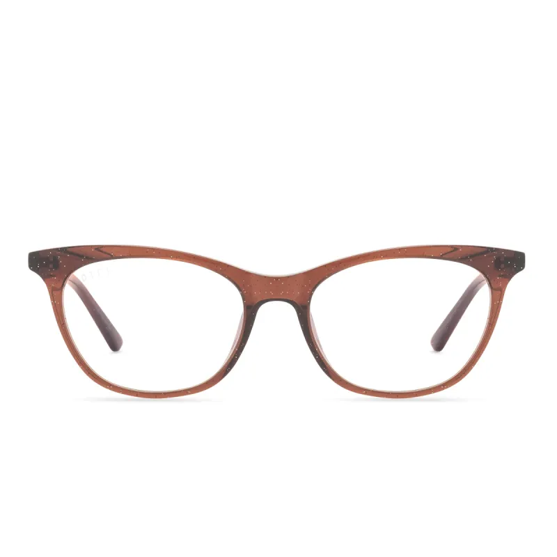 JADE - FESTIVE CHESTNUT + PRESCRIPTION GLASSES sold by Diff Eyewear