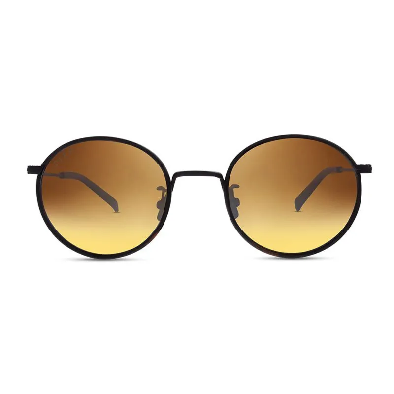DAISY - MATTE BLACK TORTOISE + BROWN + POLARIZED SUNGLASSES sold by Diff Eyewear