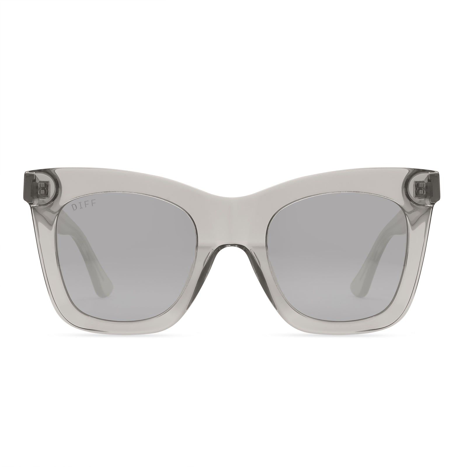 KAIA - TEMPETE GREY CRYSTAL + GREY MIRROR + POLARIZED SUNGLASSES sold by Diff Eyewear