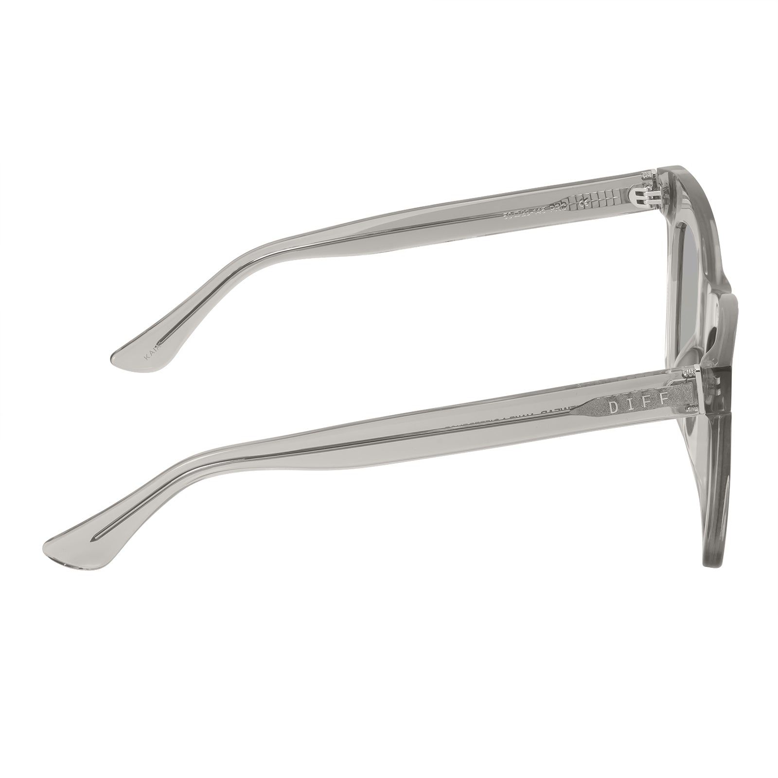 KAIA - TEMPETE GREY CRYSTAL + GREY MIRROR + POLARIZED SUNGLASSES sold by Diff Eyewear product image thumbnail 4