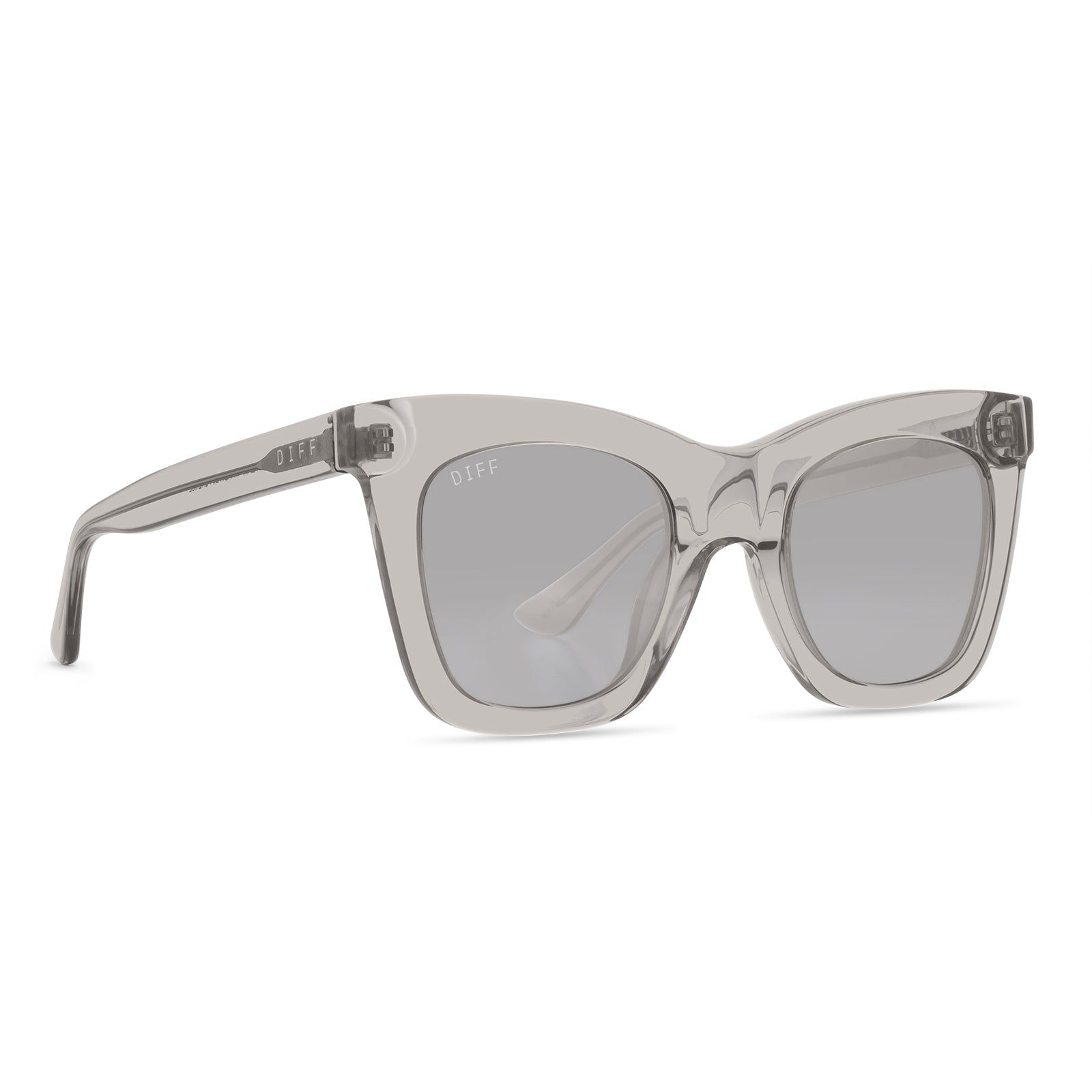 KAIA - TEMPETE GREY CRYSTAL + GREY MIRROR + POLARIZED SUNGLASSES sold by Diff Eyewear product image thumbnail 2