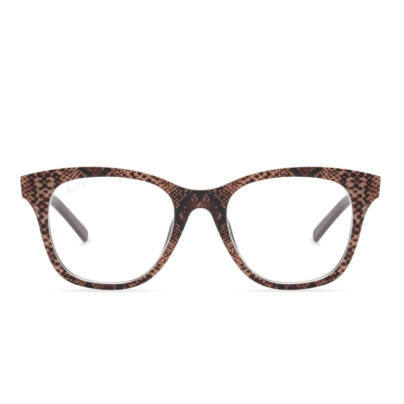 CARINA - SEA SNAKE + BLUE LIGHT TECHNOLOGY GLASSES sold by Diff Eyewear