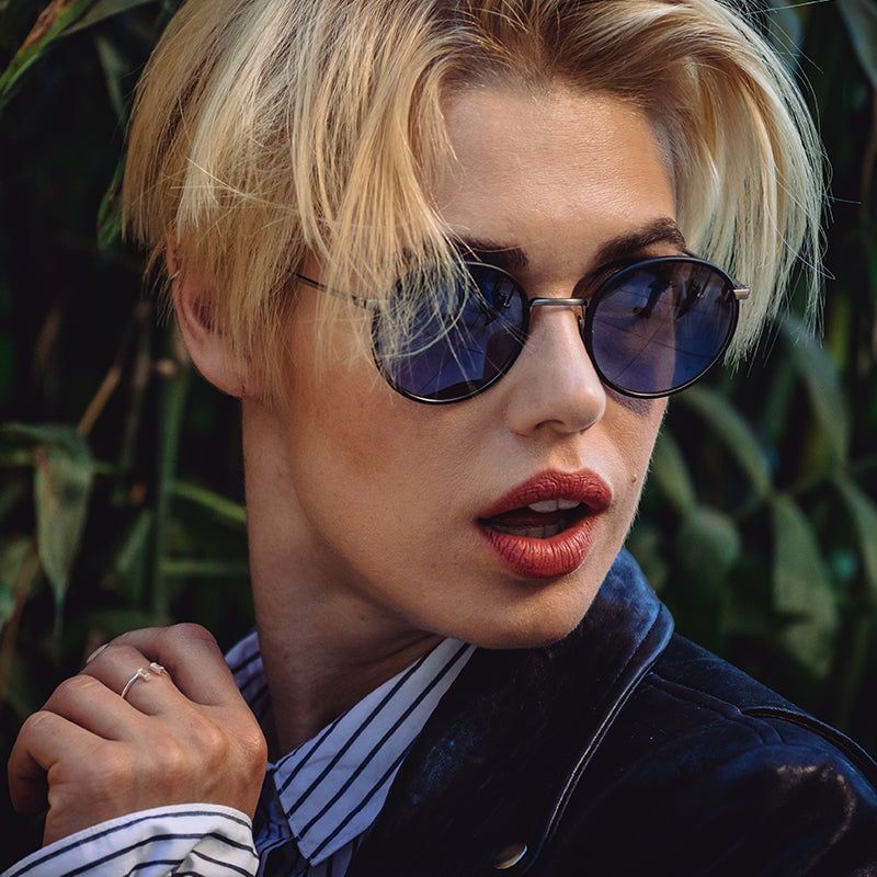 DAISY - ANTIQUE GUNMETAL BLACK + GREY MIRROR + POLARIZED SUNGLASSES sold by Diff Eyewear product image thumbnail 7