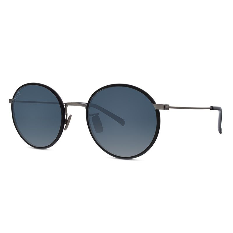 DAISY - ANTIQUE GUNMETAL BLACK + GREY MIRROR + POLARIZED SUNGLASSES sold by Diff Eyewear product image thumbnail 3