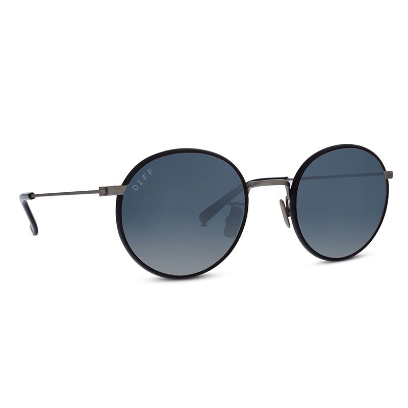 DAISY - ANTIQUE GUNMETAL BLACK + GREY MIRROR + POLARIZED SUNGLASSES sold by Diff Eyewear product image thumbnail 2
