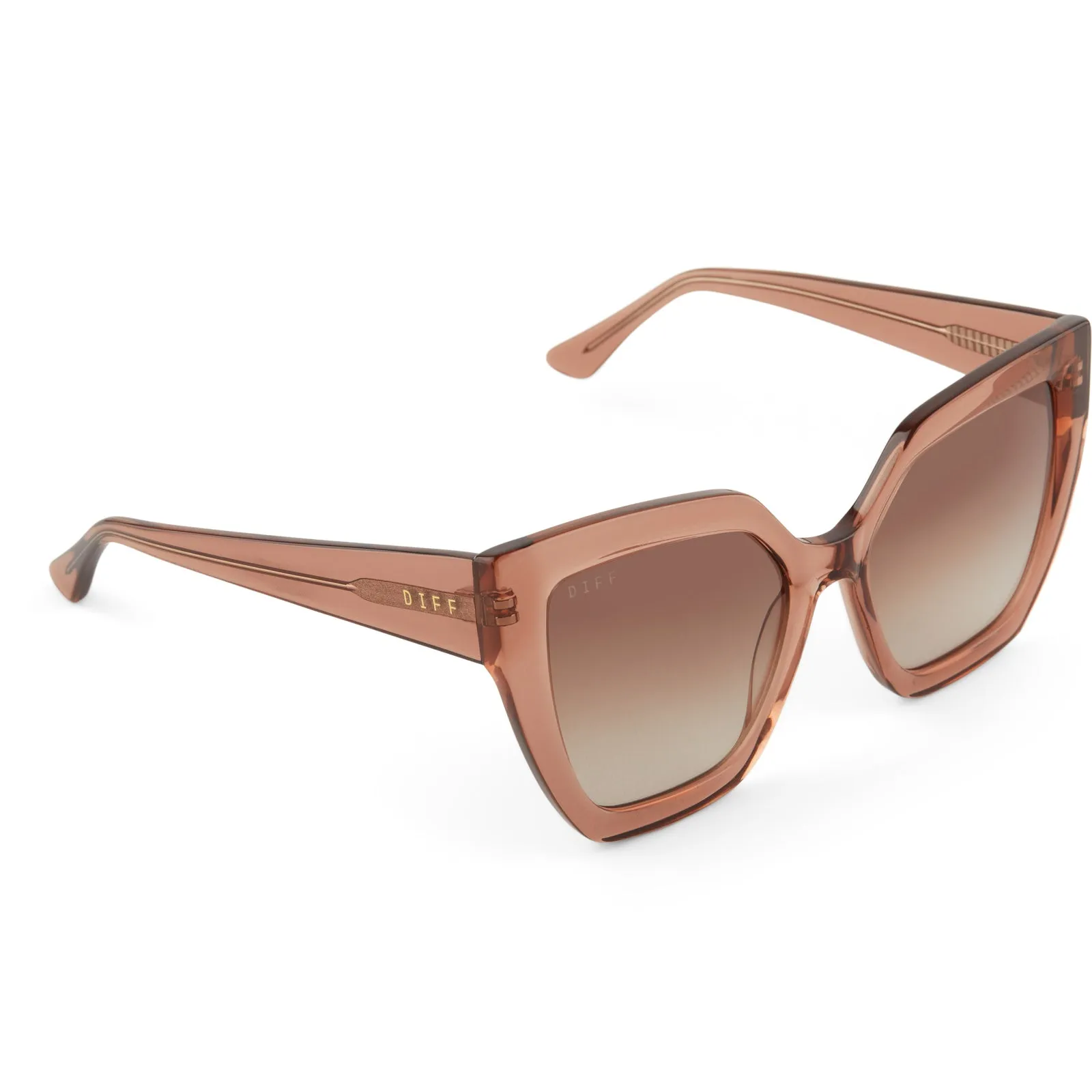 BLAIRE - CAFÉ OLE + BROWN GRADIENT SUNGLASSES sold by Diff Eyewear product image thumbnail 4