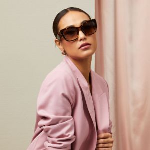 DANIA - AMBER TORTOISE + BROWN GRADIENT POLARIZED SUNGLASSES sold by Diff Eyewear
