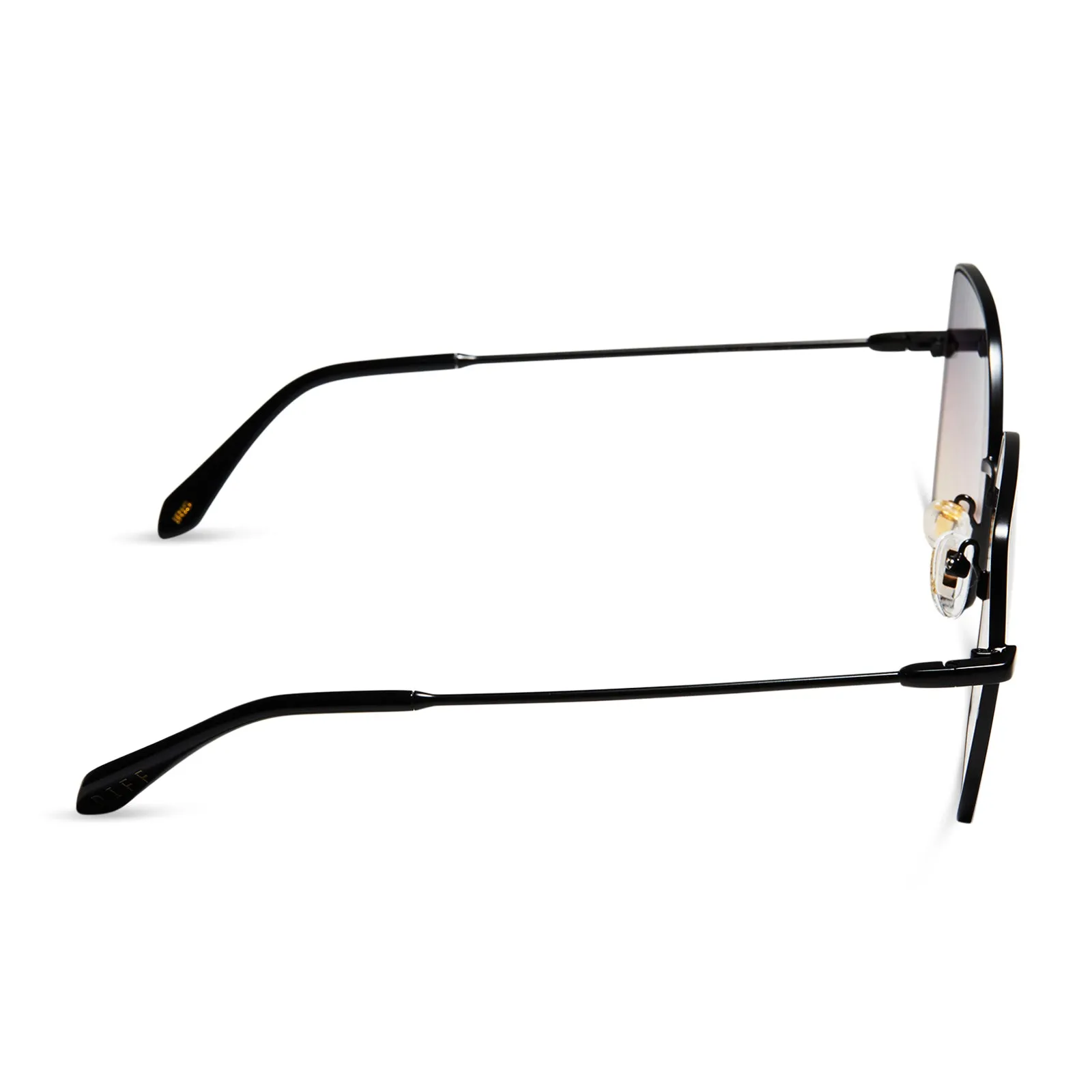 IRIS - MATTE BLACK + TWILIGHT GRADIENT SUNGLASSES sold by Diff Eyewear product image thumbnail 3