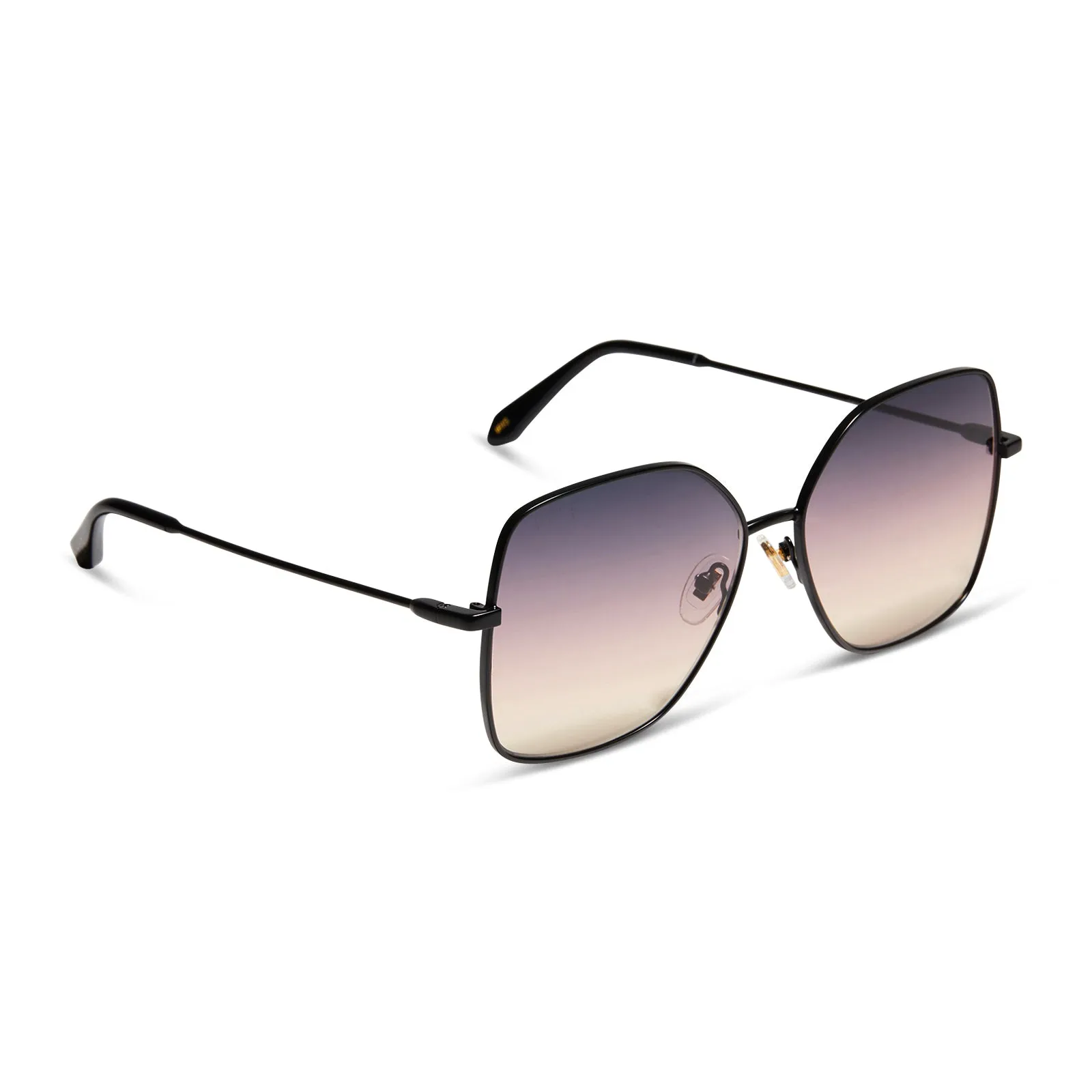 IRIS - MATTE BLACK + TWILIGHT GRADIENT SUNGLASSES sold by Diff Eyewear product image thumbnail 2