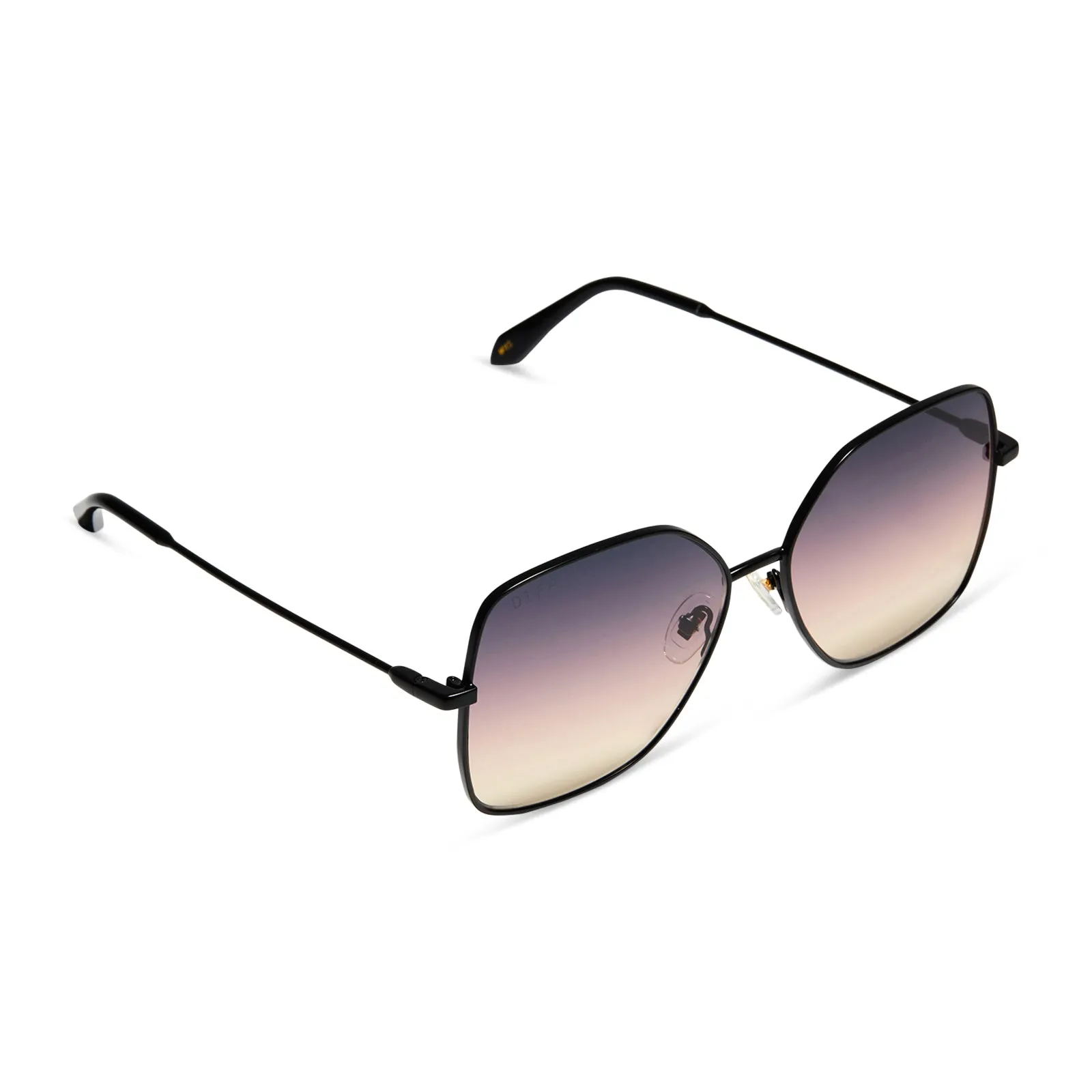 IRIS - MATTE BLACK + TWILIGHT GRADIENT SUNGLASSES sold by Diff Eyewear product image thumbnail 4