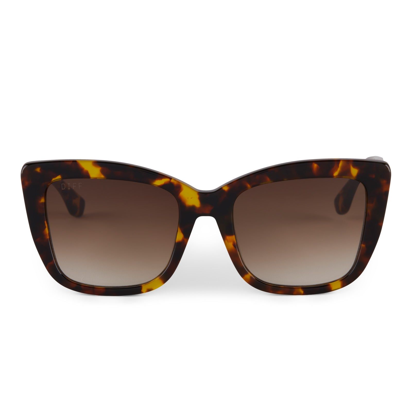 DANIA - AMBER TORTOISE + BROWN GRADIENT POLARIZED SUNGLASSES sold by Diff Eyewear product image thumbnail 2