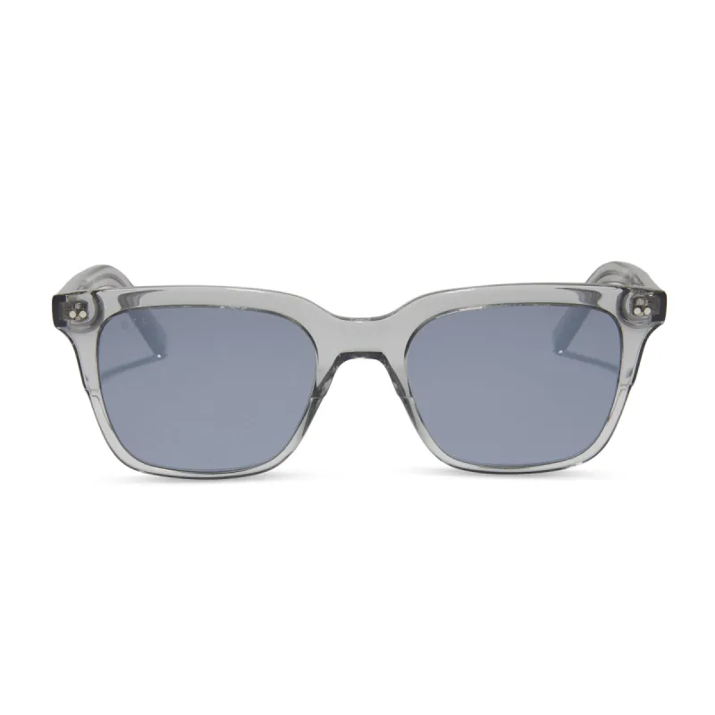 BILLIE - SMOKE CRYSTAL + GREY SUNGLASSES sold by Diff Eyewear