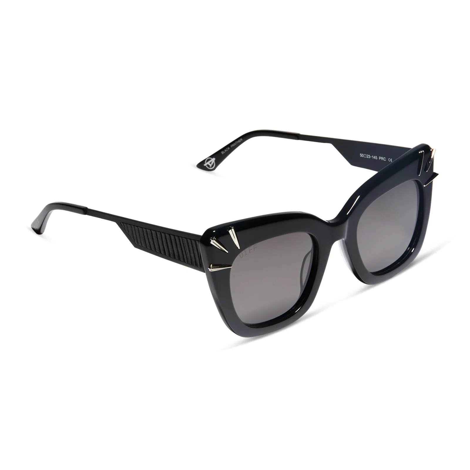 BLACK PANTHER - BLACK + GREY + POLARIZED SUNGLASSES sold by Diff Eyewear product image thumbnail 4