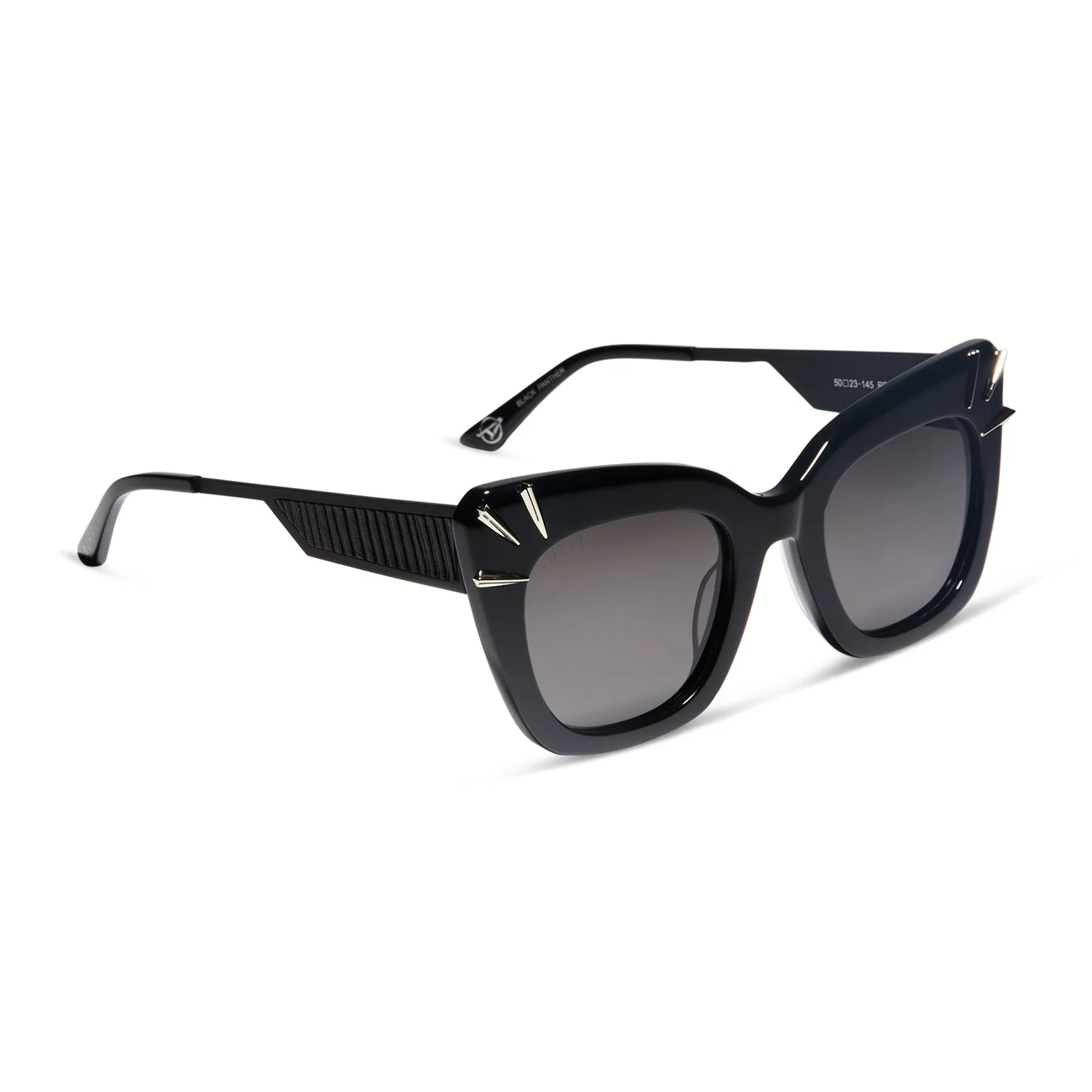 BLACK PANTHER - BLACK + GREY + POLARIZED SUNGLASSES sold by Diff Eyewear product image thumbnail 2