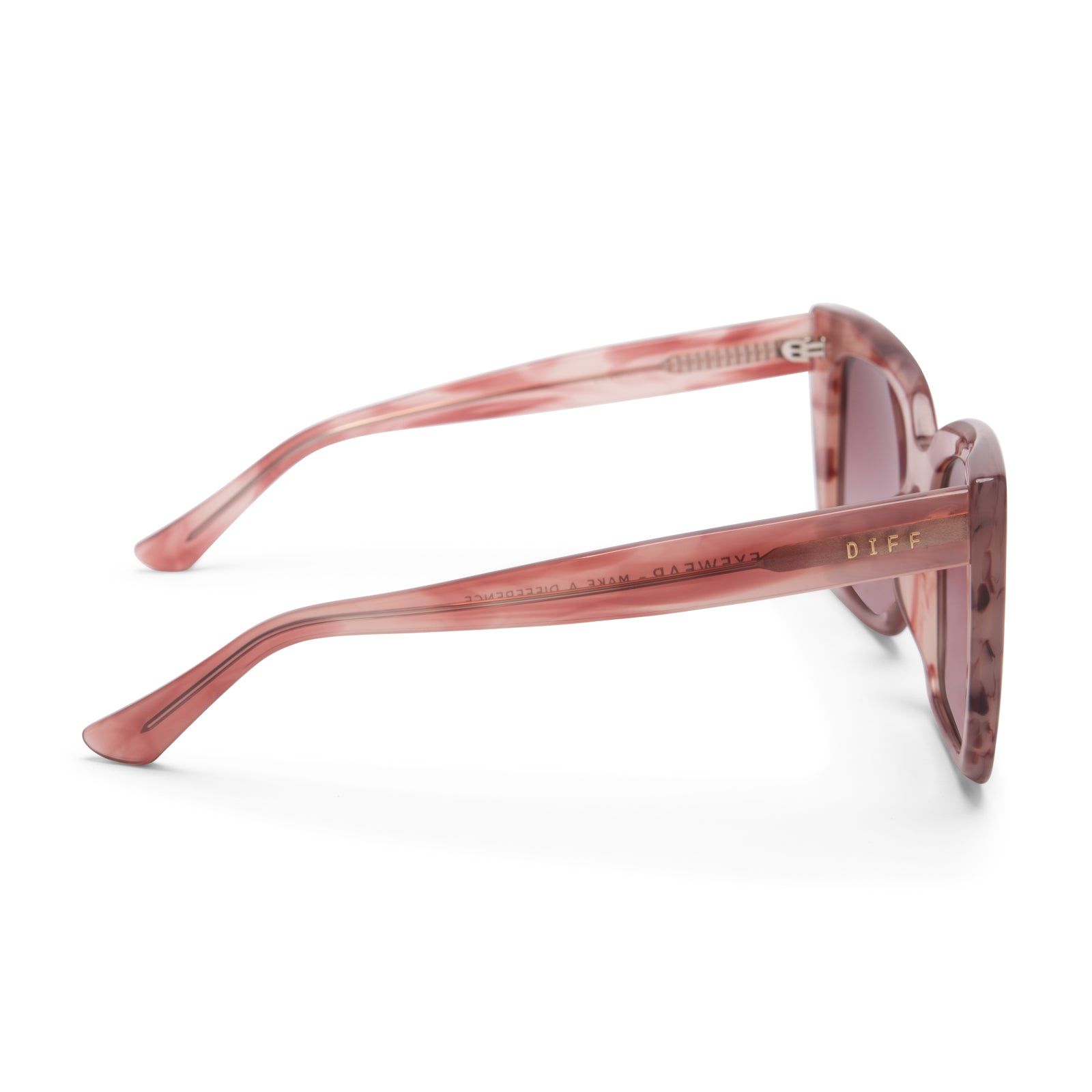 LIZZY - CASSIS + WINE GRADIENT SUNGLASSES sold by Diff Eyewear product image thumbnail 4