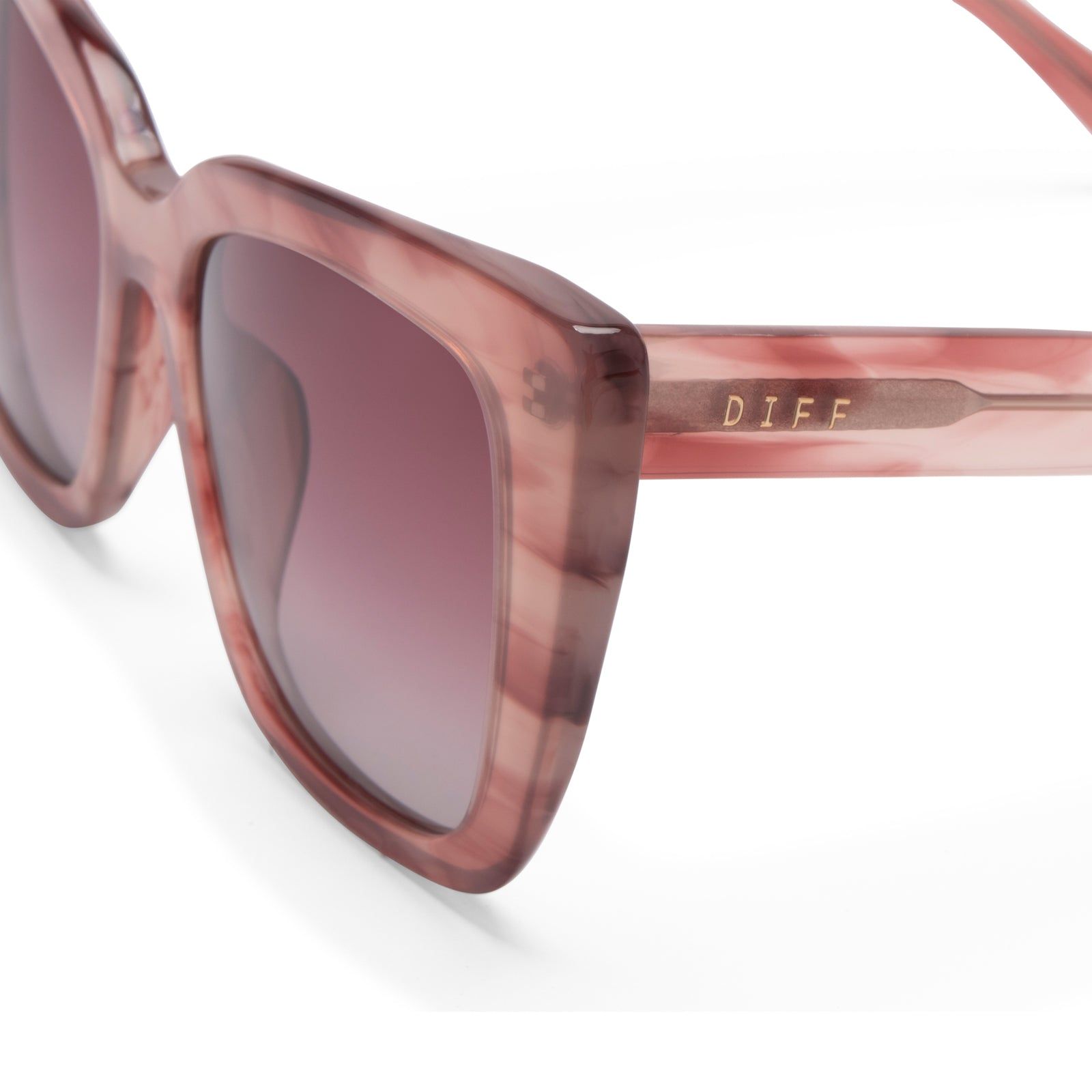 LIZZY - CASSIS + WINE GRADIENT SUNGLASSES sold by Diff Eyewear product image thumbnail 3