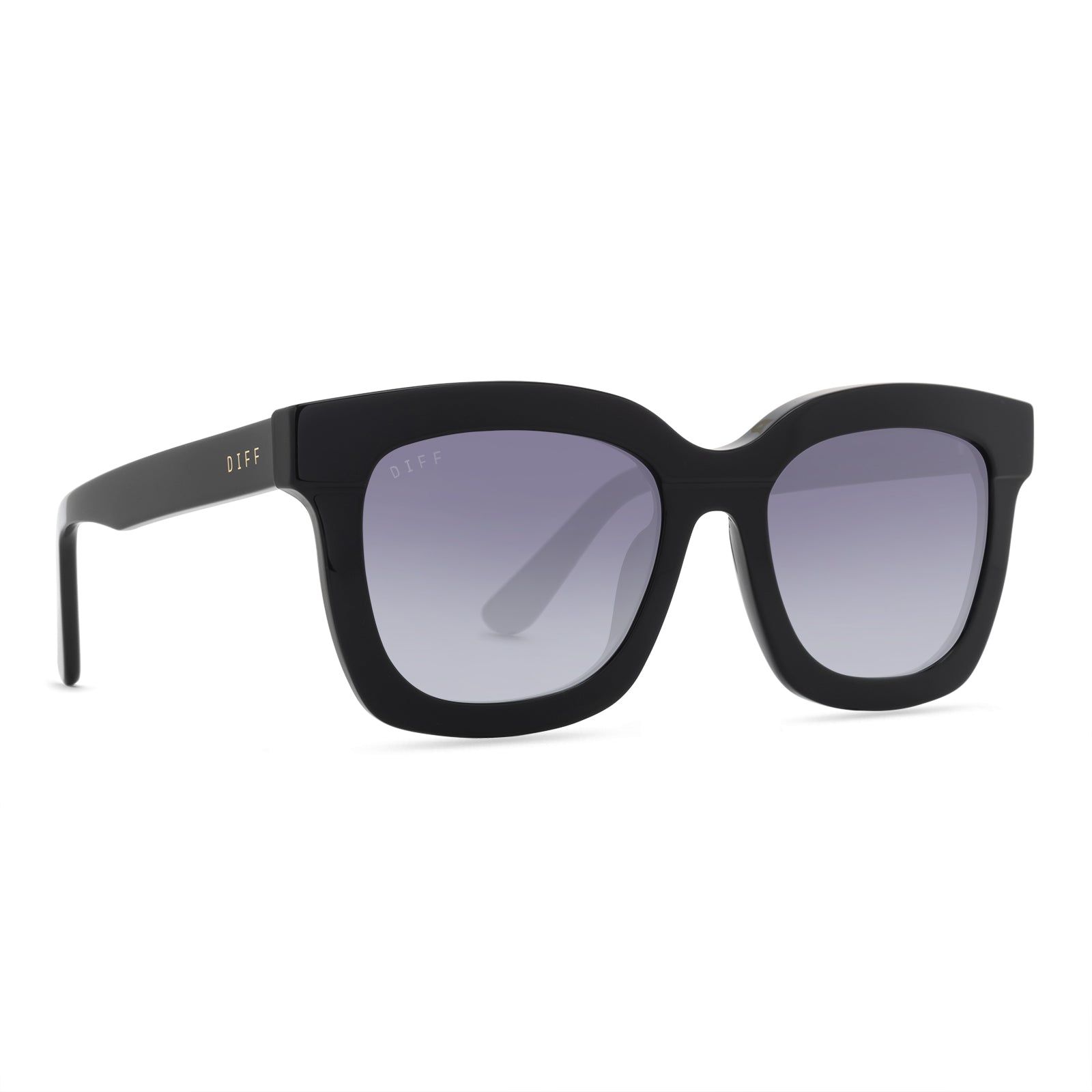 CARSON - BLACK + GREY GRADIENT SHARP SUNGLASSES sold by Diff Eyewear product image thumbnail 2